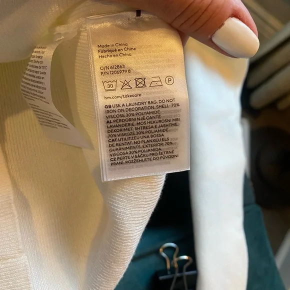 NWT H&M Bead-detail Sweater - Picture 9 of 11